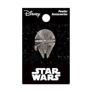 Millennium Falcon Pewter Lapel Pin, Star Wars, Disneyland Lanyard, Gift for Fan
